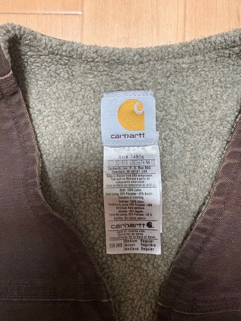 carhartt ダック ベスト ブラウン