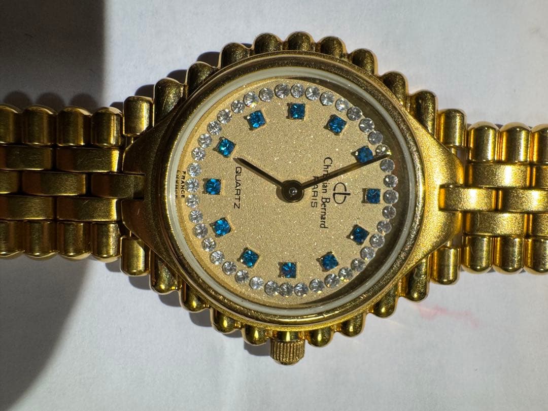 Christian Bernardクリスチャンベルナール 石付き 腕時計