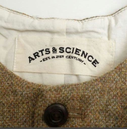 アーツ&サイエンス ARTS&SCIENCE ツィードベスト ボタンベストジレ