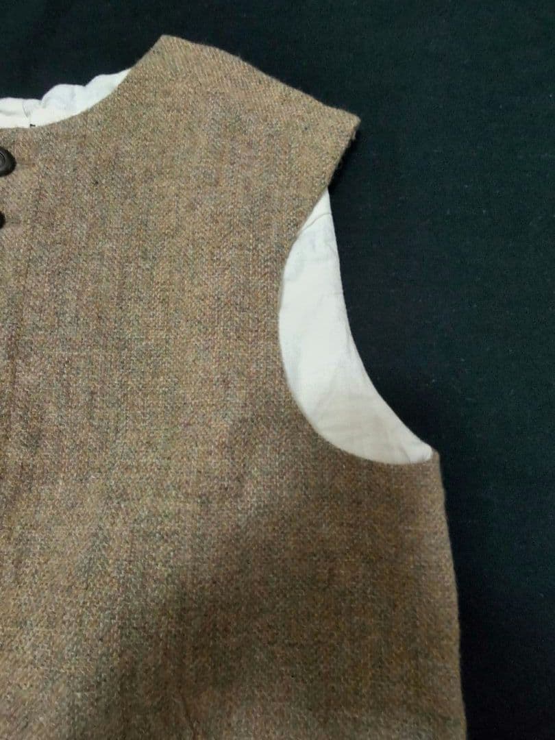 アーツ&サイエンス ARTS&SCIENCE ツィードベスト ボタンベストジレ