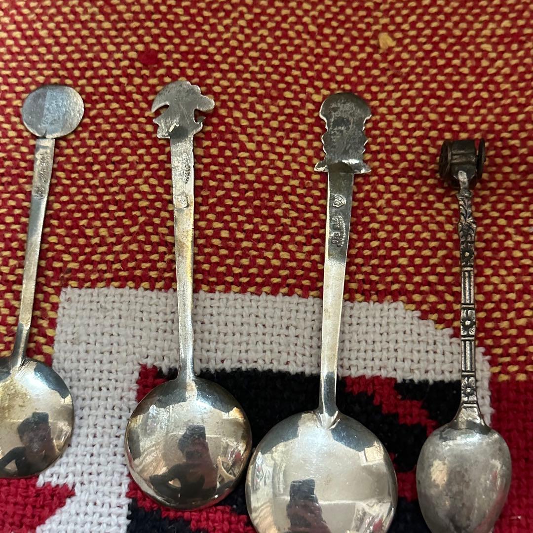 【純銀】スターリングシルバー スーベニアスプーン セット まとめ売り 銀製