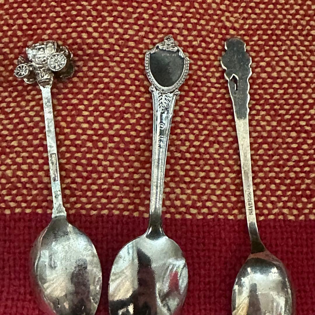 【純銀】スターリングシルバー スーベニアスプーン セット まとめ売り 銀製