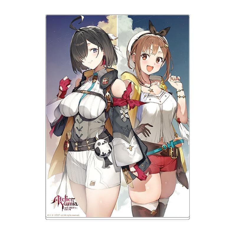 ユミアのアトリエ B5アクリルプレート 発売お祝いイラスト ライザ＆ユミア