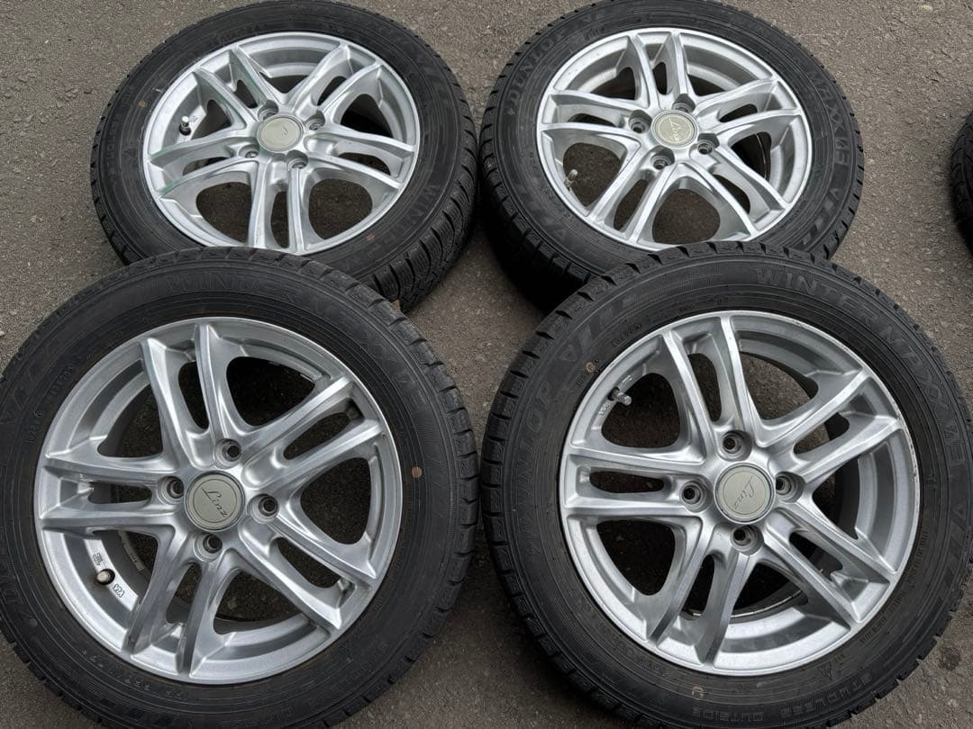 ①ノンノン 155/65R14 ダンロップ WM03 ホイール A0139