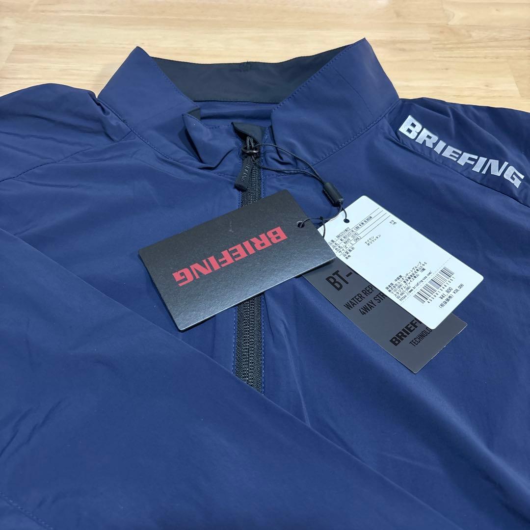 新品未使用タグ付BRIEFING GOLF ブルゾンメンズフルジップネイビー L