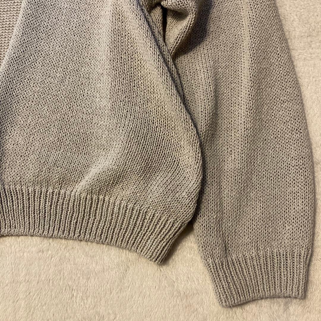 evam eva ドライシルク カーディガン シルク100% 羽織り グレージュ