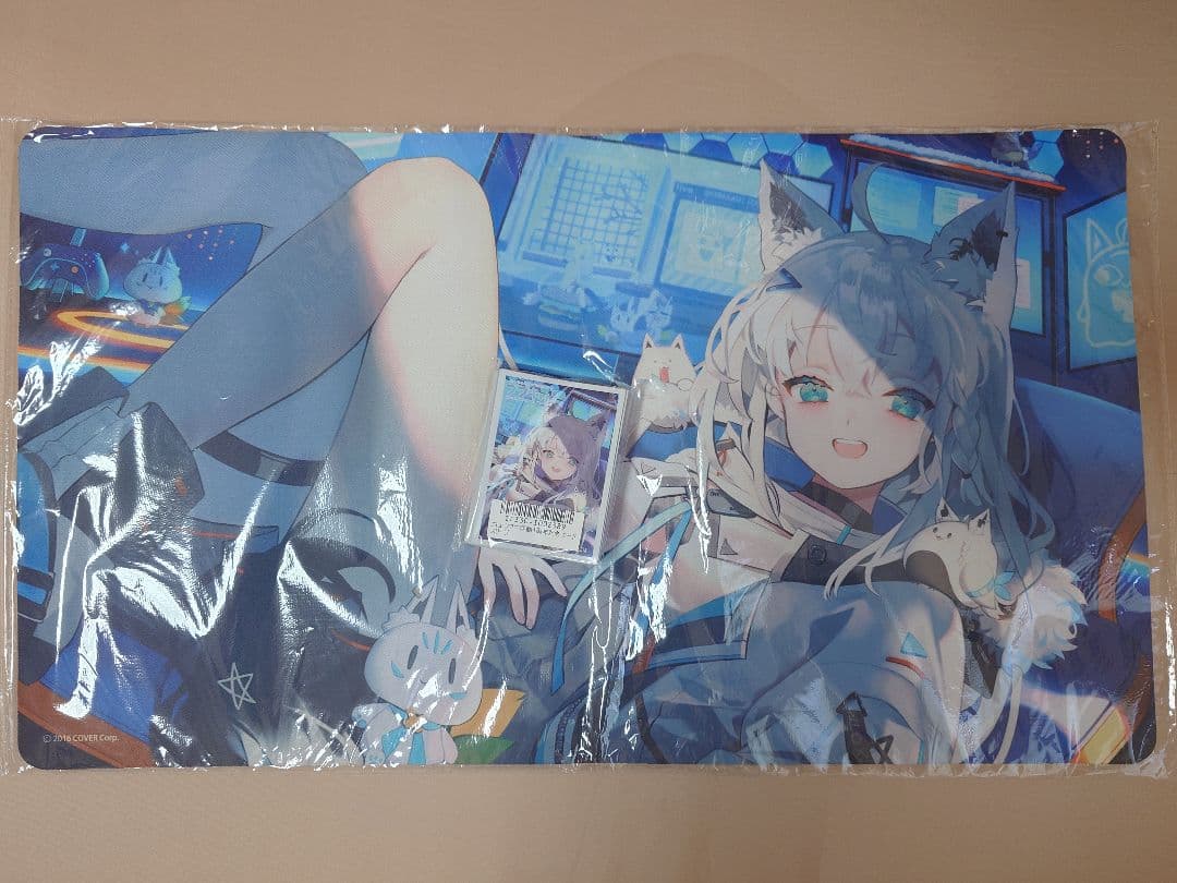 新品未開封 白上フブキ ラバーマット スリーブ 4周年