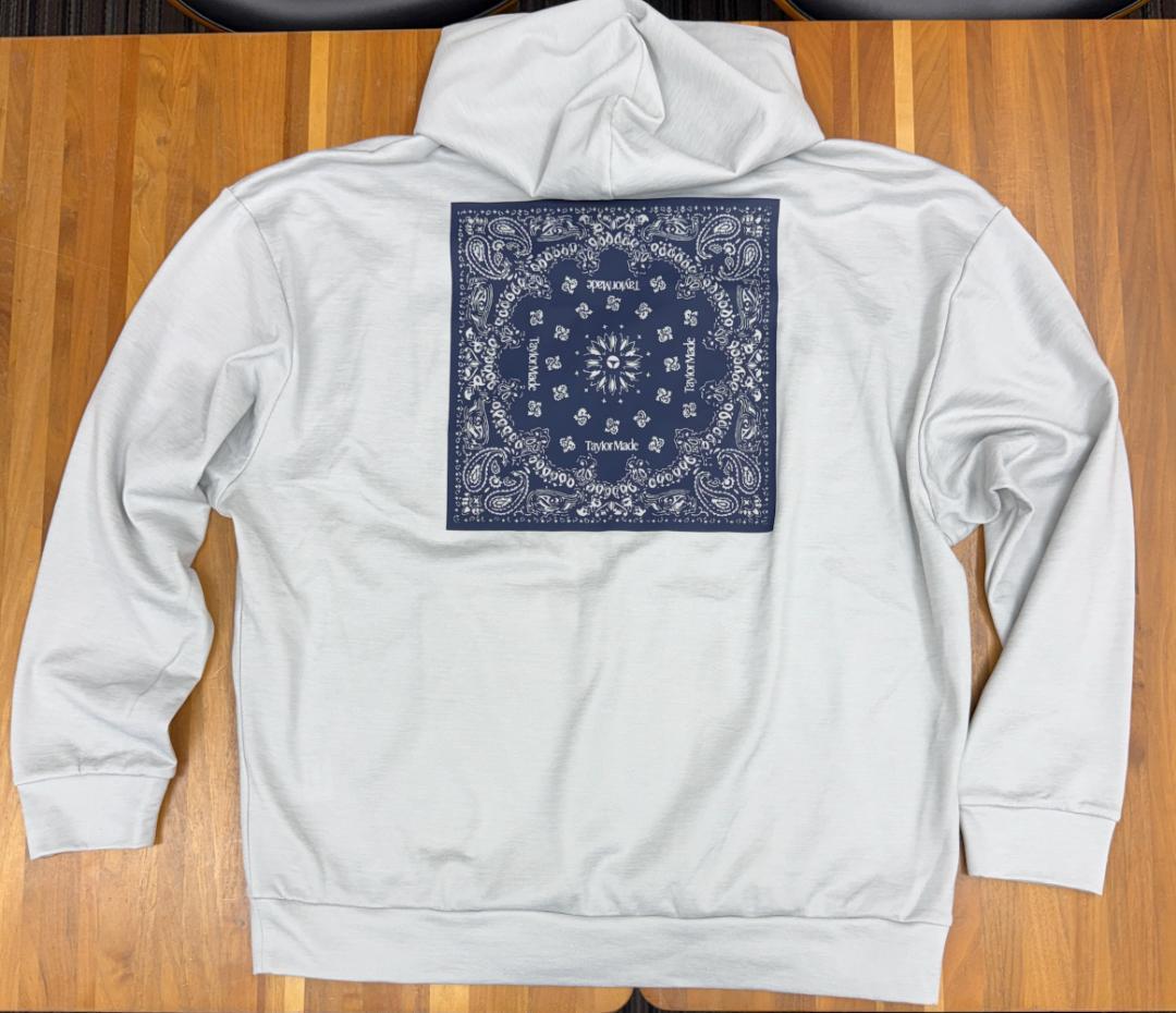 TaylorMade バンダナ柄グレーセーター Oサイズ