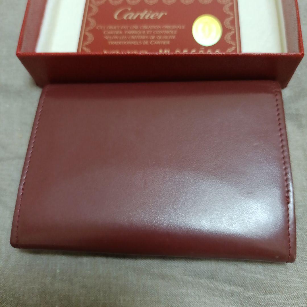 Cartier ダークレッド 名刺入れ