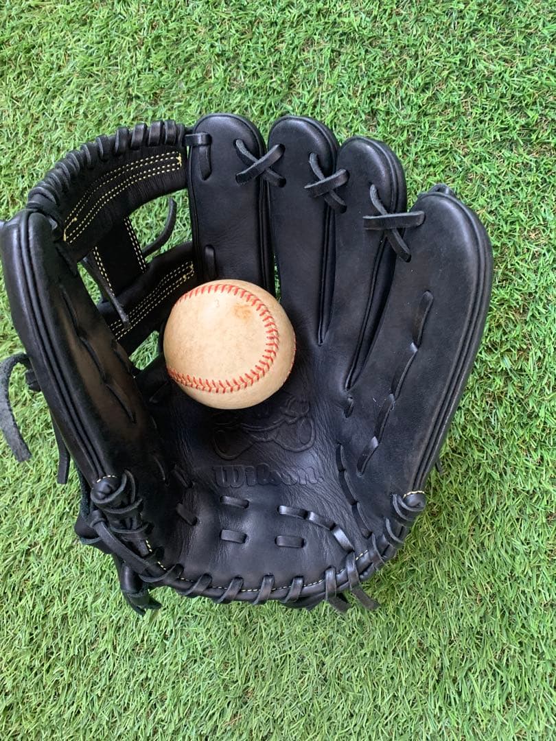 【新品・未使用】Wilson bear ソフトボール・軟式野球グローブ 黒