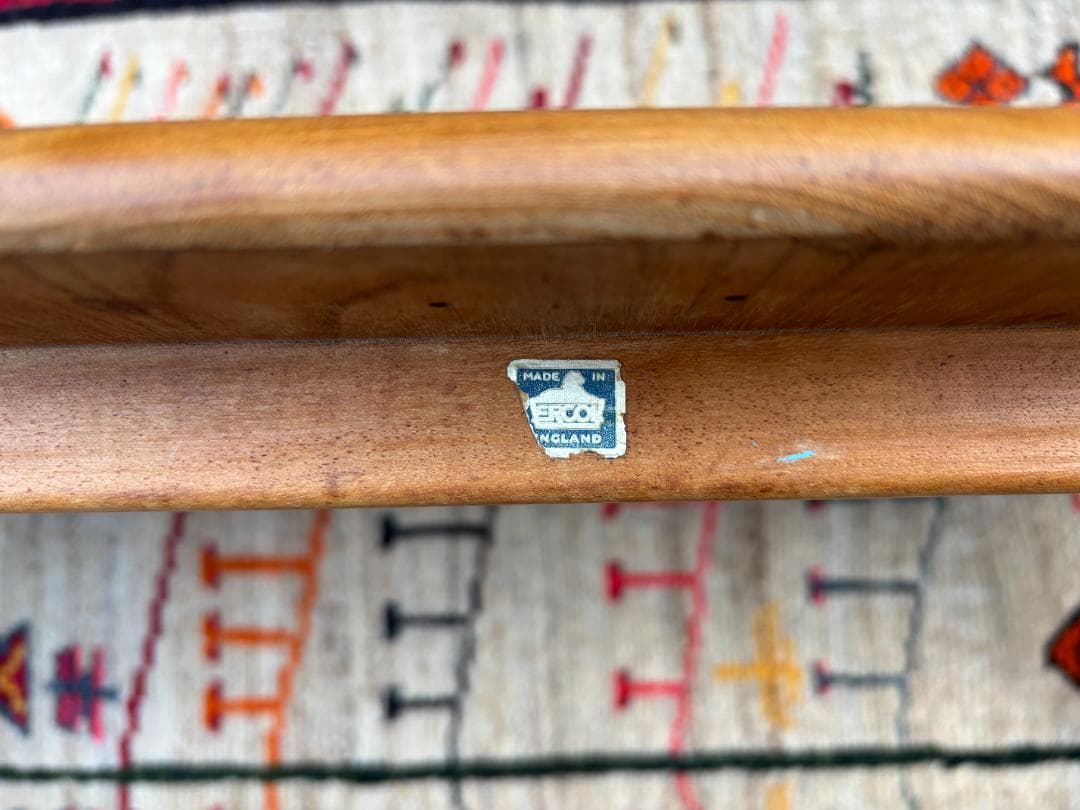 【英国アンティーク】Ercol アーコール コーヒーテーブル マガジンラック付