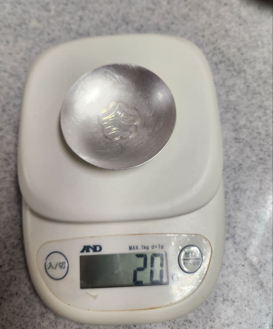 純銀盃皿のみ 甲台無し