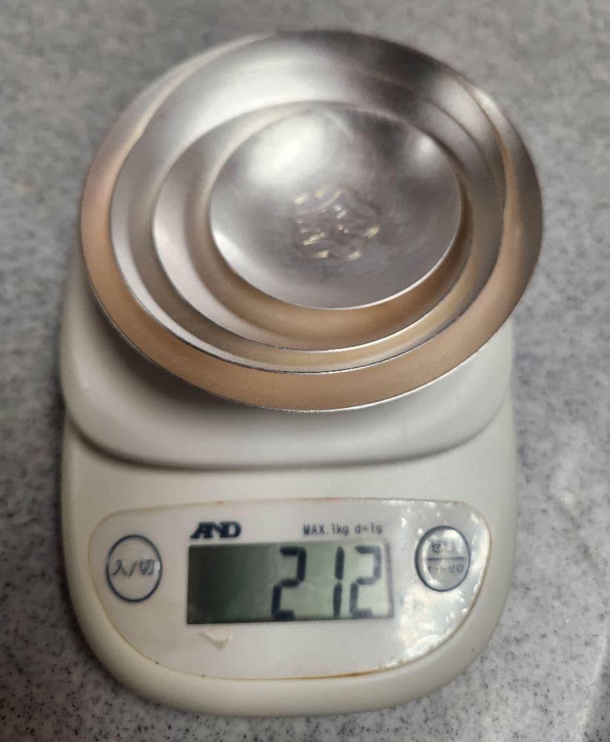 純銀盃皿のみ 甲台無し