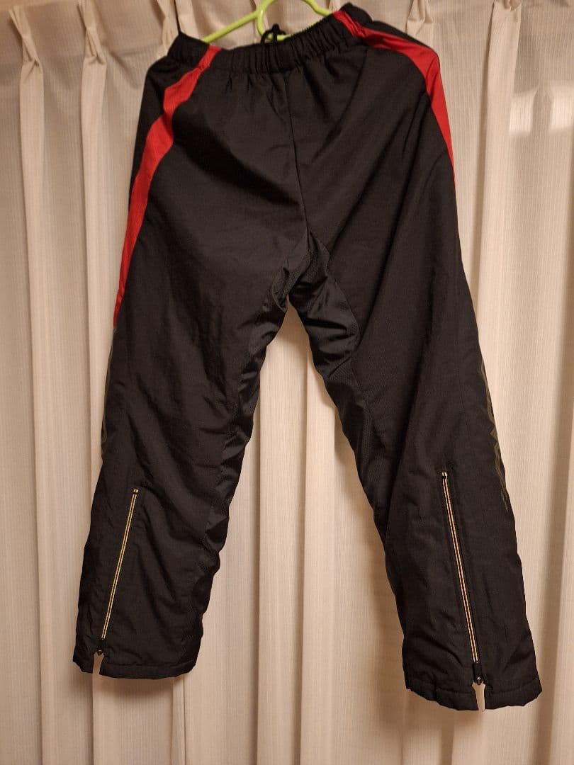 Mizuno ウィンドブレーカー上下セットブラック/レッド Mサイズ