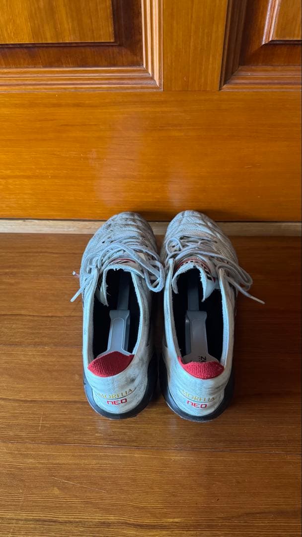 サッカーシューズ ホワイト/レッド FG