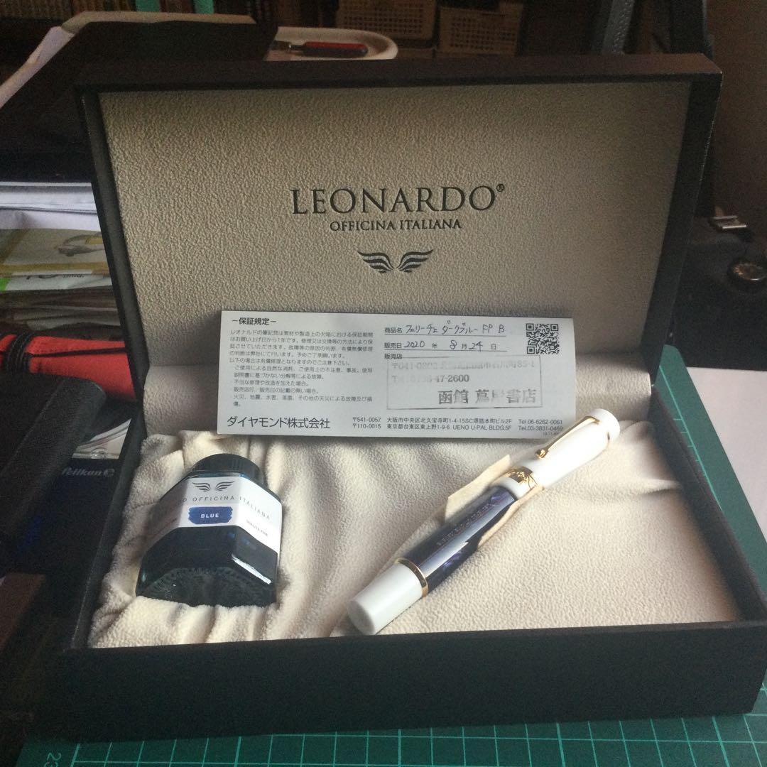 レオナルド万年筆 フェリーチェ ダークブルー 14K 太字(B)