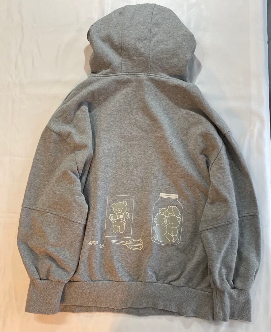 harapeco Eve パーカー フーディ L グレー くま はらぺこ商店