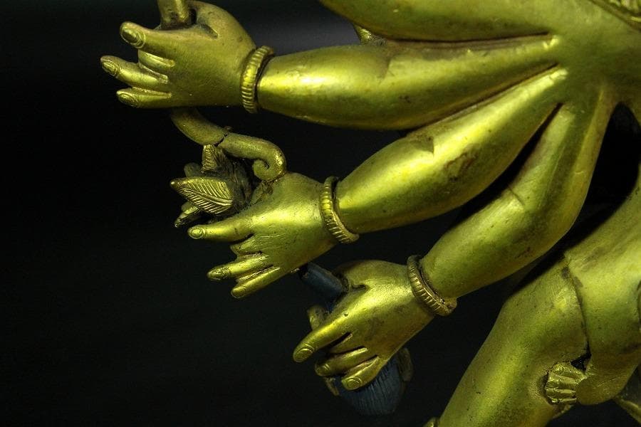 仏教美術 渡金 歓喜仏(K-A986)