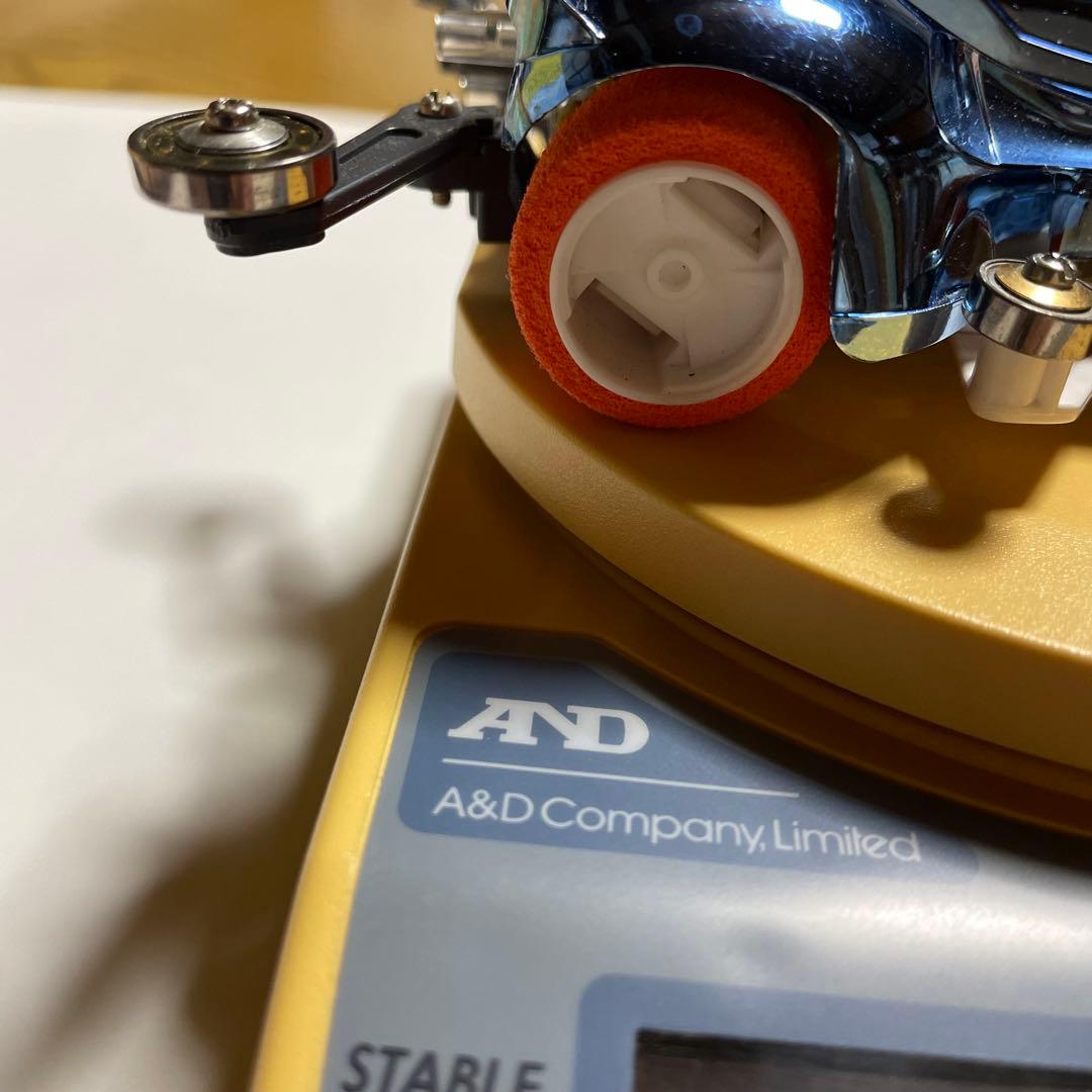 ミニ四駆　スピンアックスブルーメッキボディー