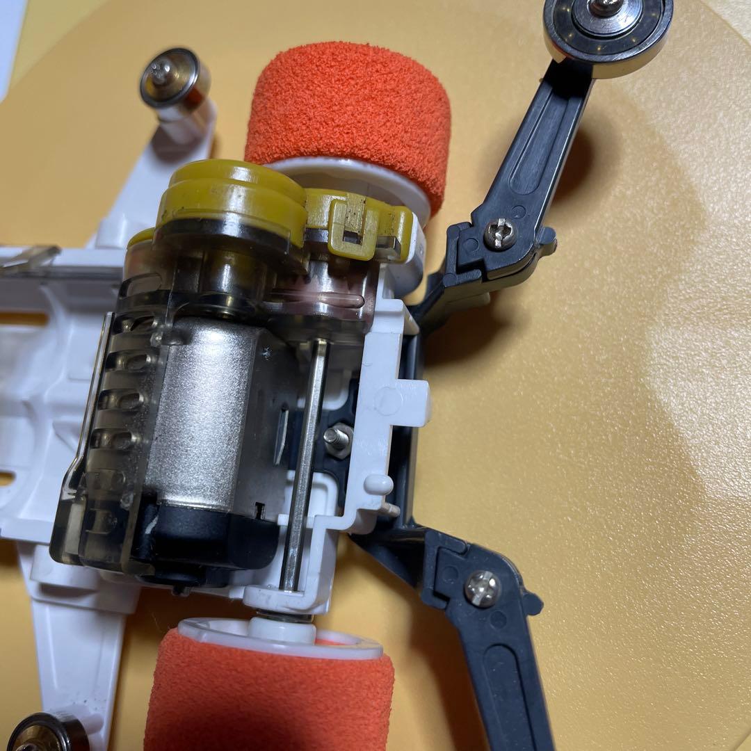 ミニ四駆　スピンアックスブルーメッキボディー