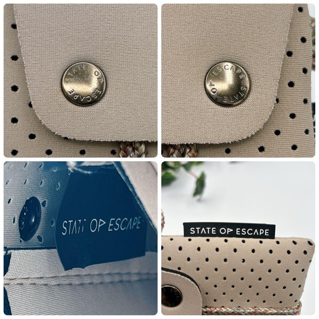 ステイトオブエスケープ　コンパスベルトバッグ ボディバッグ　ベージュ