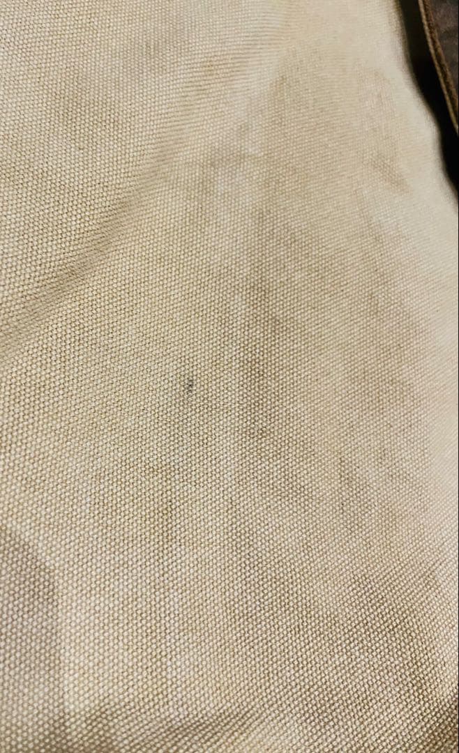 ◆柿渋と山葡萄の装飾 帆布リュック USED ベージュ×ブラウン◆