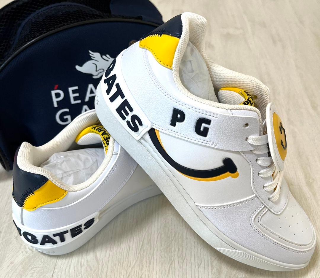 即発送2色展開●パーリーゲイツレディースゴルフシューズホワイトベージュ