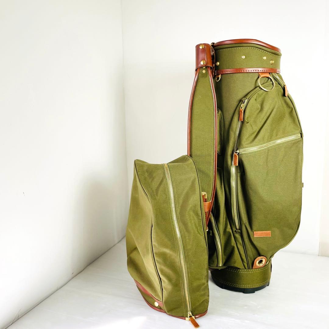 良品 コヤマゴルフ キャディバッグ ゴルフバッグ カートタイプ 日本製