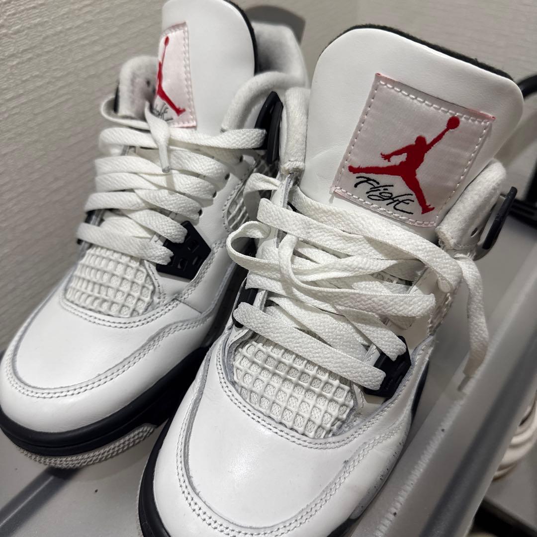 Air Jordan4 gs White/Cement（2025）