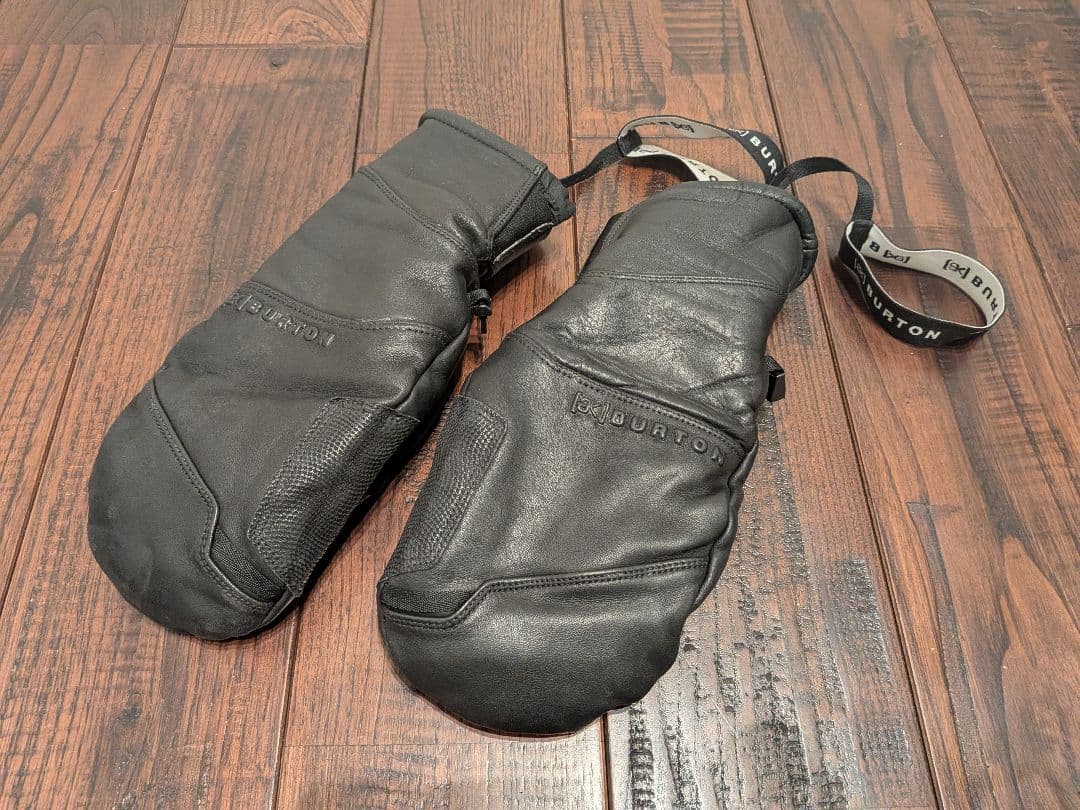24-25 Burton ak クラッチ GORETEX レザー ミトン 黒 M
