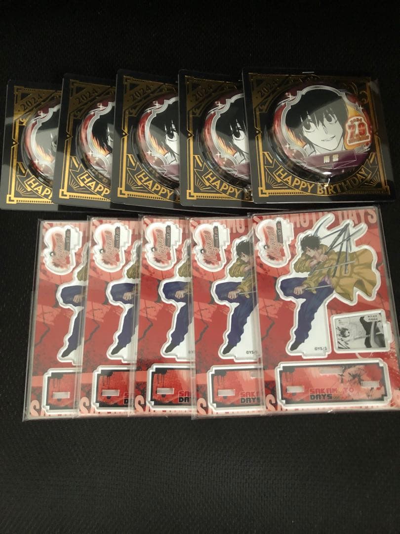 サカモトデイズ　南雲　バースデイ缶バッジ 名場面ジオラマフィギュア 2024