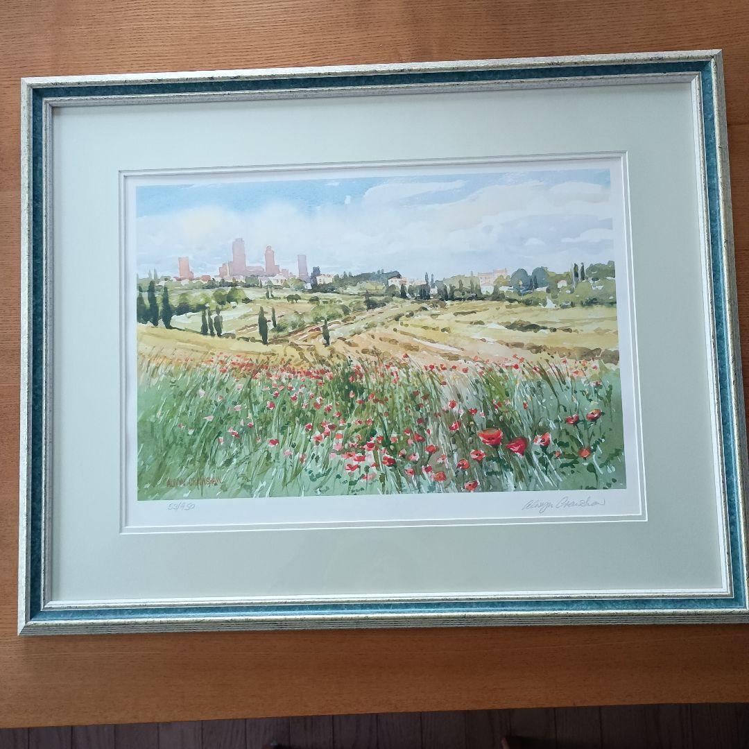 春 トスカーナの丘 　アルウィン クローショー ヨーロッパの四季　オリジナル限定