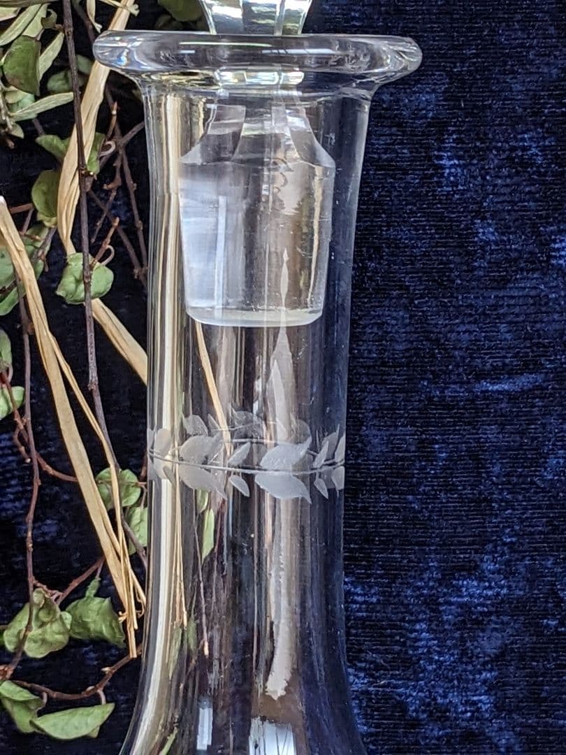 イギリス アンティーク 1920年代 ガラスデカンター アンティークガラス