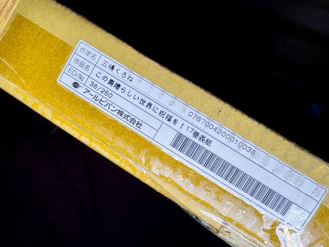 この素晴らしい世界に祝福を！ 17巻表紙 三嶋くろね 版画 アールビバン