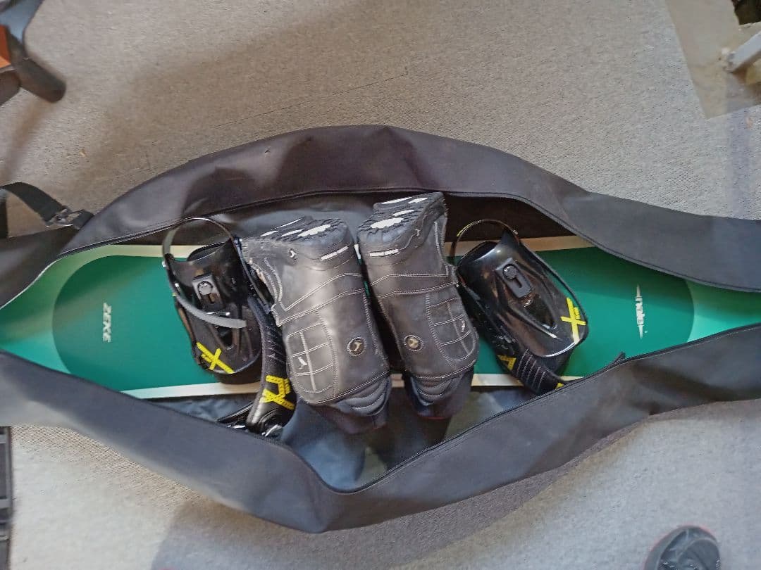 NADE zeke スノーボード グリーン ビンディング付き