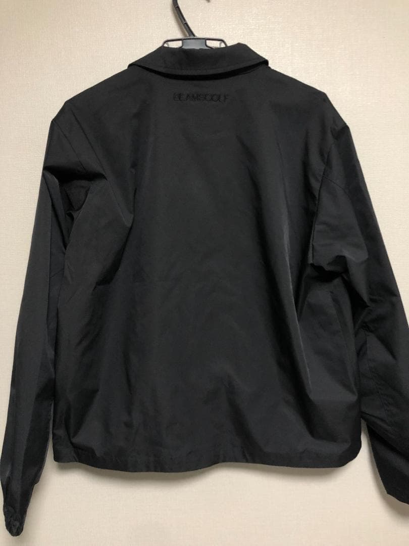 未使用 新作 ビームスゴルフ 緑チェック ブルゾン ブラック 黒 M