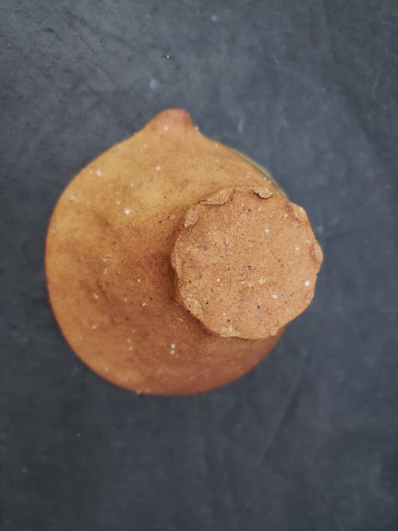 信楽焼　煎茶器　神崎紫峰　手捻り　急須　湯呑み5客　湯冷まし　煎茶道具　作家物