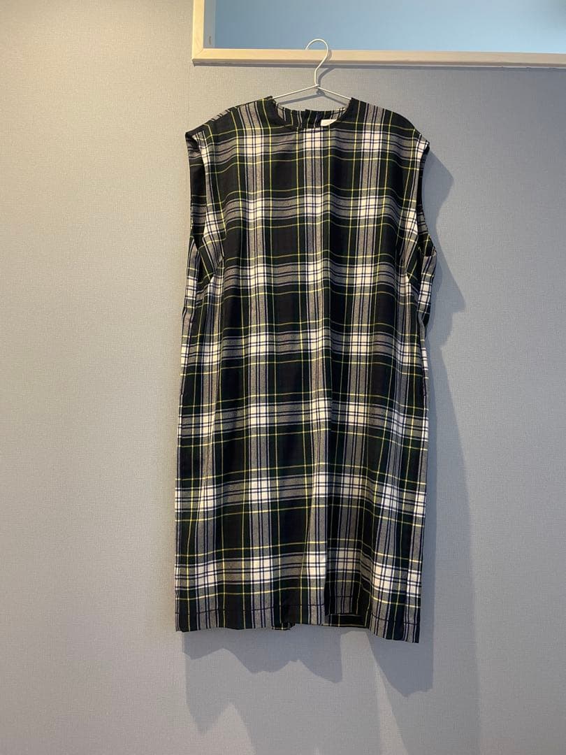 homspun タータンチェック柄ノースリーブワンピース