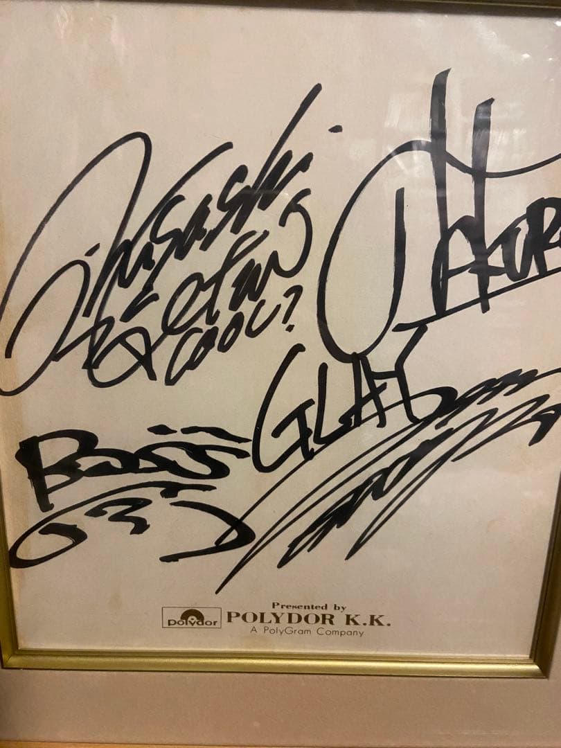 GLAY サイン色紙