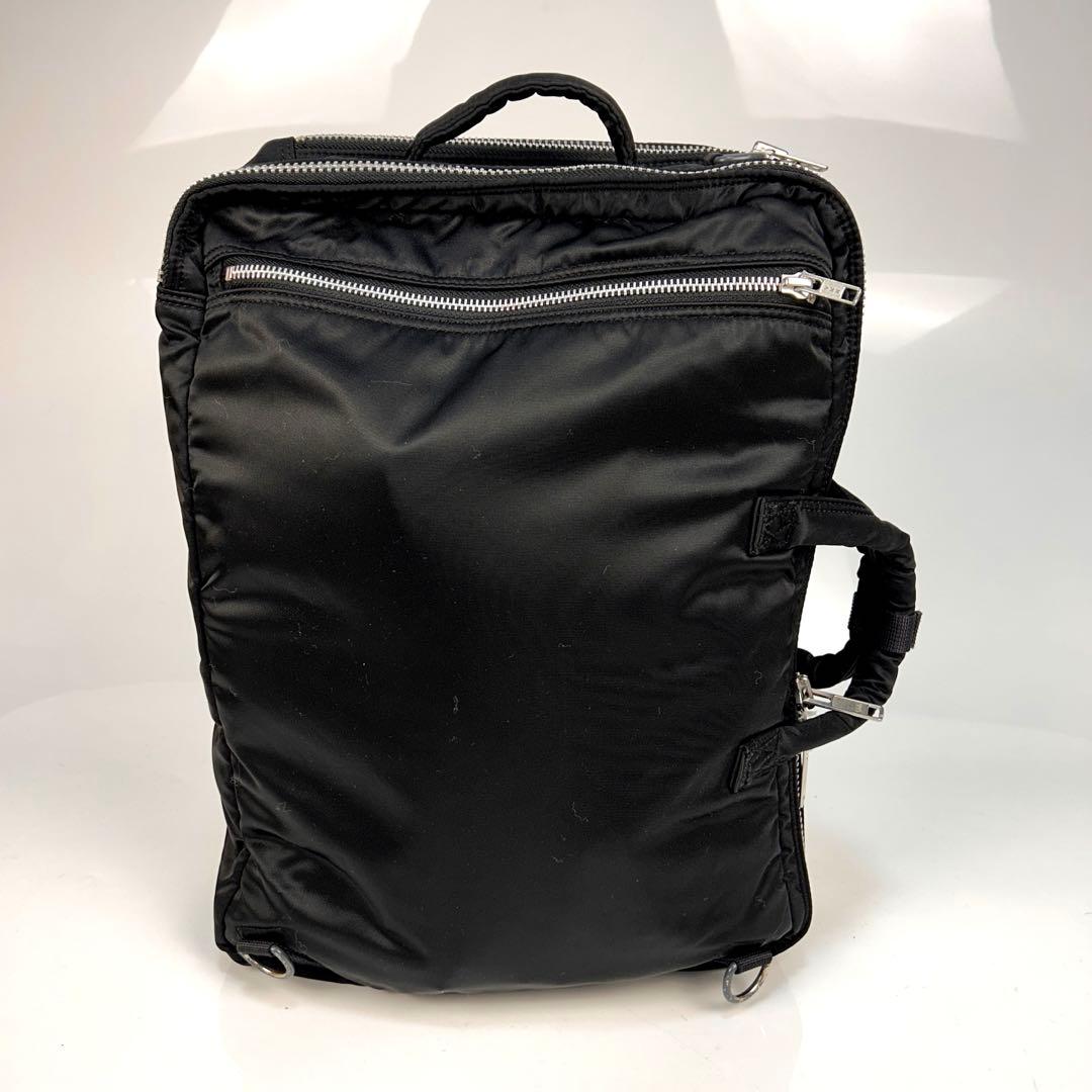 ポーター　タンカー　ビジネスバッグ　黒　2層式　バッグパック　ストラップ　A4