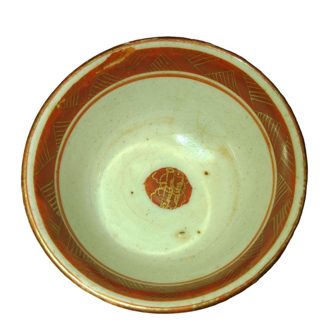 赤絵古九谷焼　煎茶茶器セット　骨董