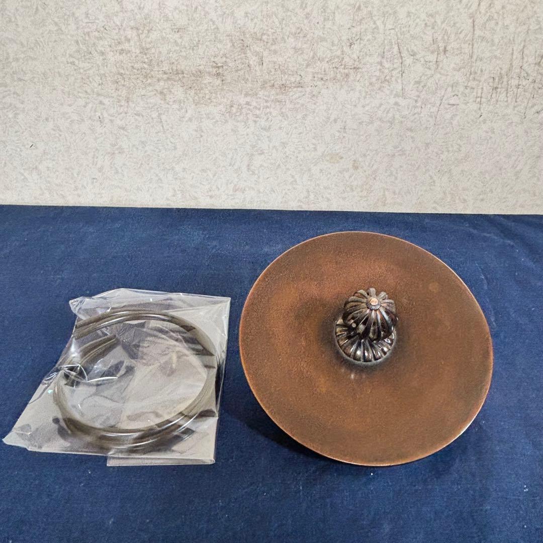 人間国宝 風炉 茶釜 電熱器 唐銅面取風炉 阿弥陀 野々田電熱器 敷板 茶道具