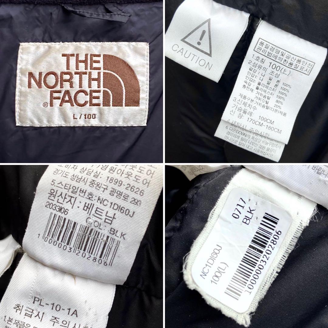 L ザ ノースフェイス ヌプシ ダウンコート 黒 ロングダウン ベンチコート