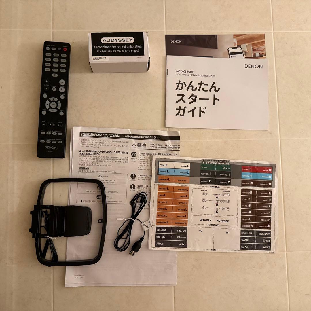 【送料込み】Denon AVR-X1800H-K アンプ airplay デノン