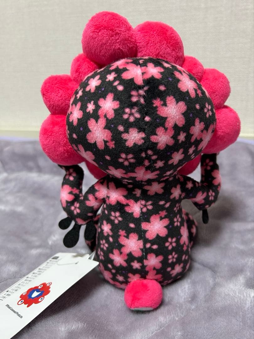 桜ミャクミャク ぬいぐるみ大 ブラック