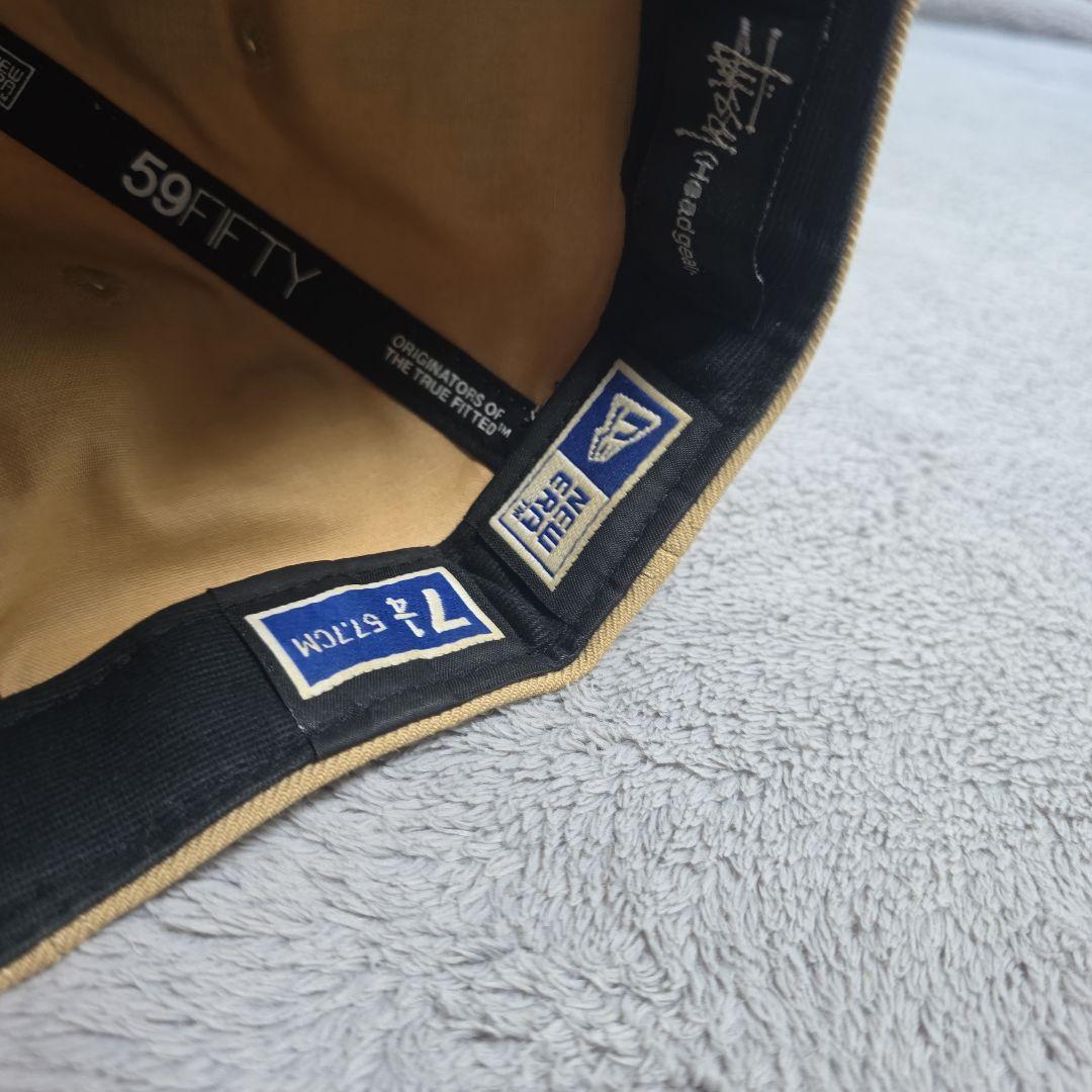 美品stussy × new era キャップ ALL Logo