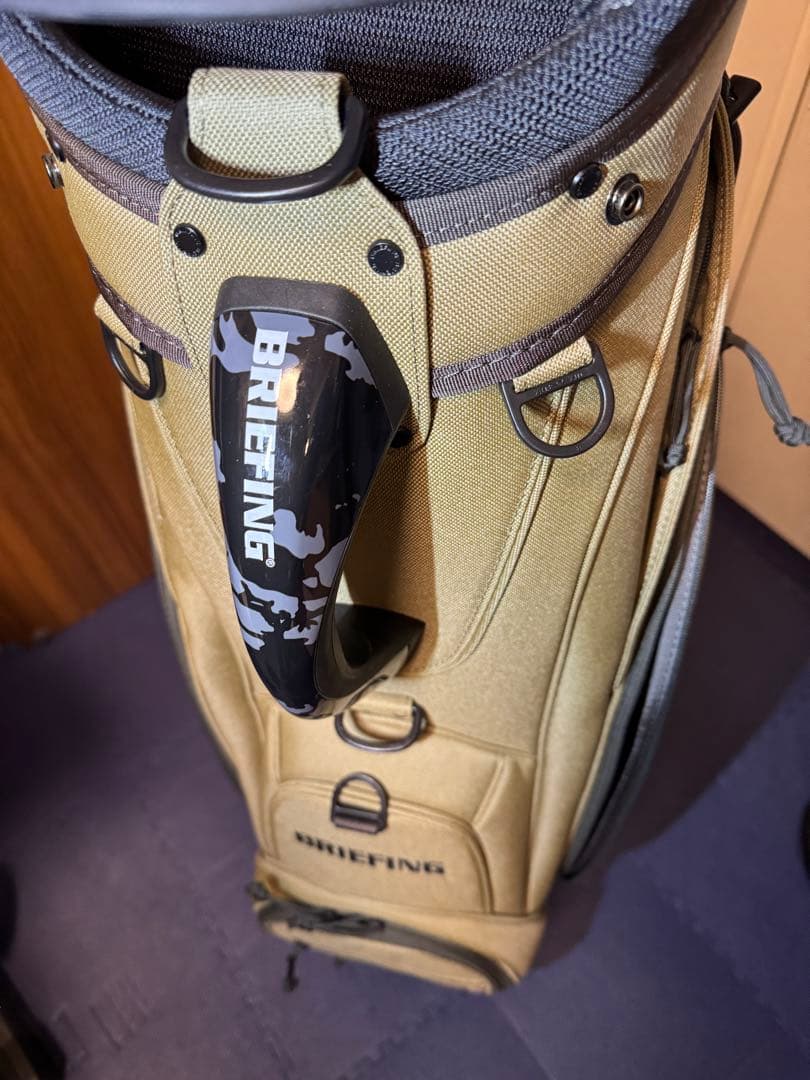 未使用 BRIEFING CR-5 #04 キャディバッグ タン　新品