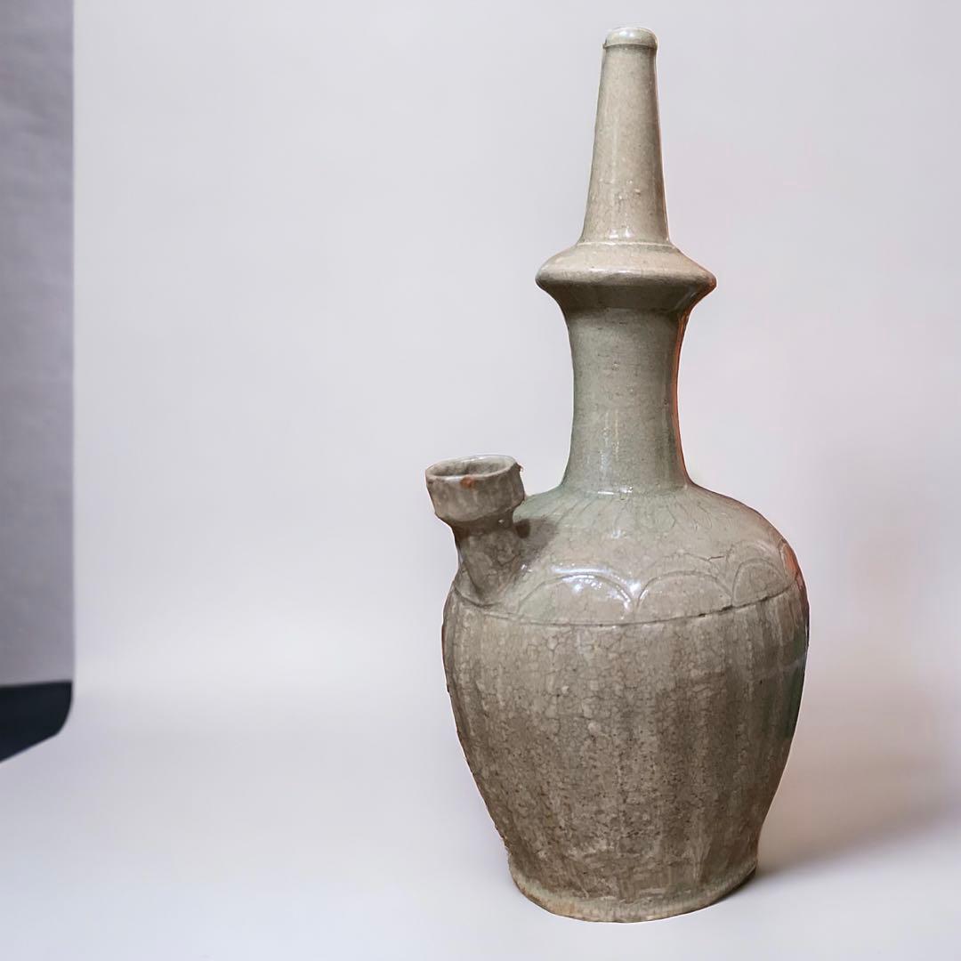 李朝　浄瓶　韓国　朝鮮　骨董品　青磁　高麗　花瓶　水指　水滴　古美術