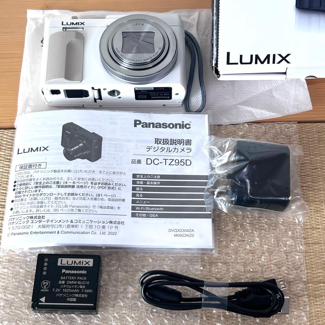 Panasonic DC-TZ95D 4K（白）新品同様　動作確認のみ