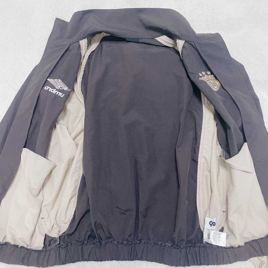 UMBRO×9090ナイロンジャケット コラボ 刺繍ロゴ　王冠　エンブレム　古着